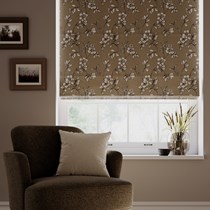 Decora Embroidered Fabric Roman Blinds