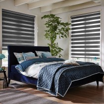 Luxaflex Duo Roller Blinds - Grey-Black Luxaflex Duo Roller Blinds - Grey-Black