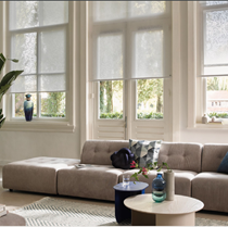 Luxaflex Sheer & Semi Transparent White Roller Blinds Luxaflex Sheer & Semi Transparent White Roller Blinds