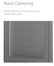 Luxaflex 20mm Room Darkening Plisse Blinds Luxaflex 20mm Room Darkening Plisse Blinds