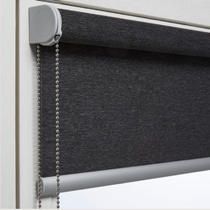 Luxaflex Room Darkening Grey/Black Roller Blinds Luxaflex Room Darkening Grey/Black Roller Blinds