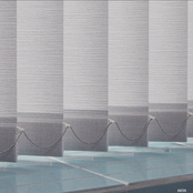 Luxaflex Vertical Blinds Grey and Black - 89mm