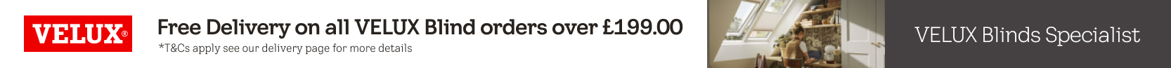 Free Delivery on Velux Blinds Free Delivery on Velux Blinds