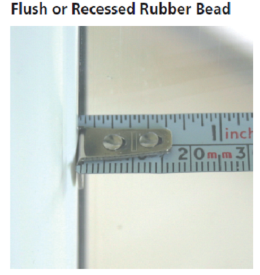 INTU Flush or Recessed Rubber Bead