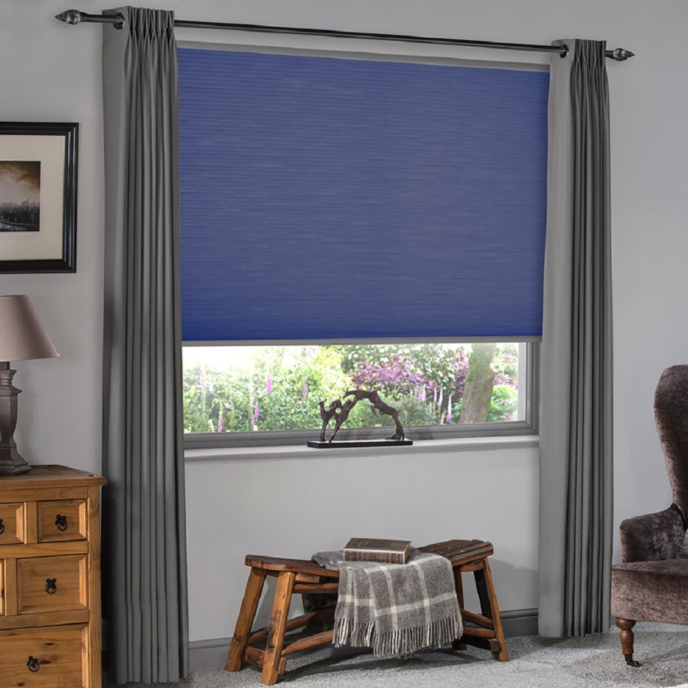 Vale Honeycomb Blue Blind Image Vale Honeycomb Blue Blind Image