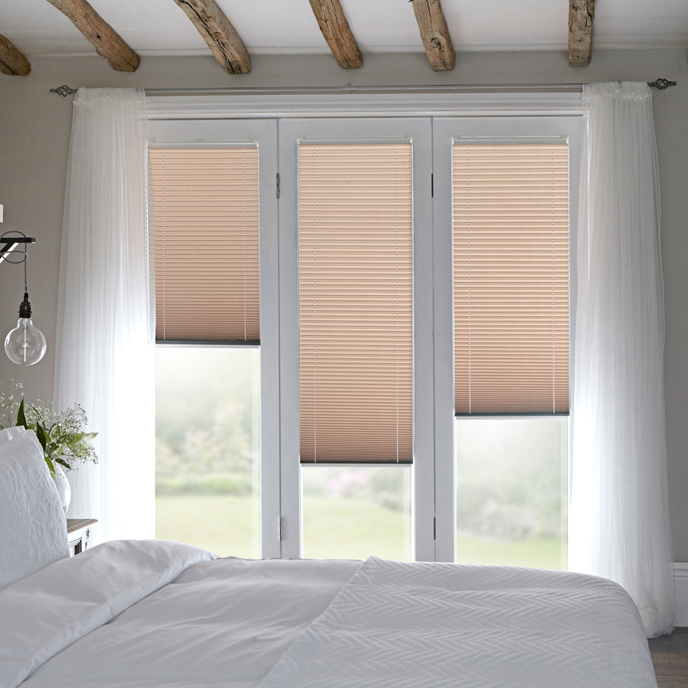 INTU Micro Infusion Taupe Pleated Image INTU Micro Infusion Taupe Pleated Image