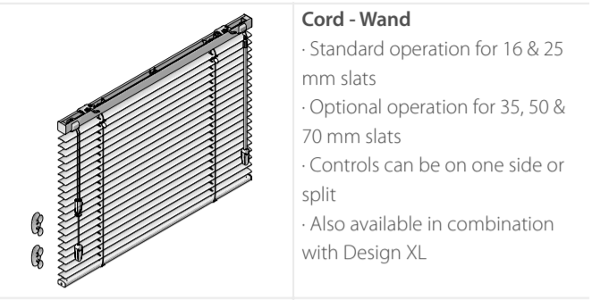 Luxaflex Metal Cord Wand control