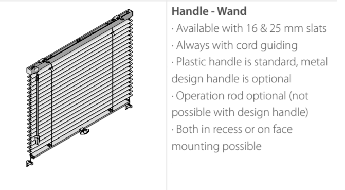 Luxaflex Metal Handle Wand control