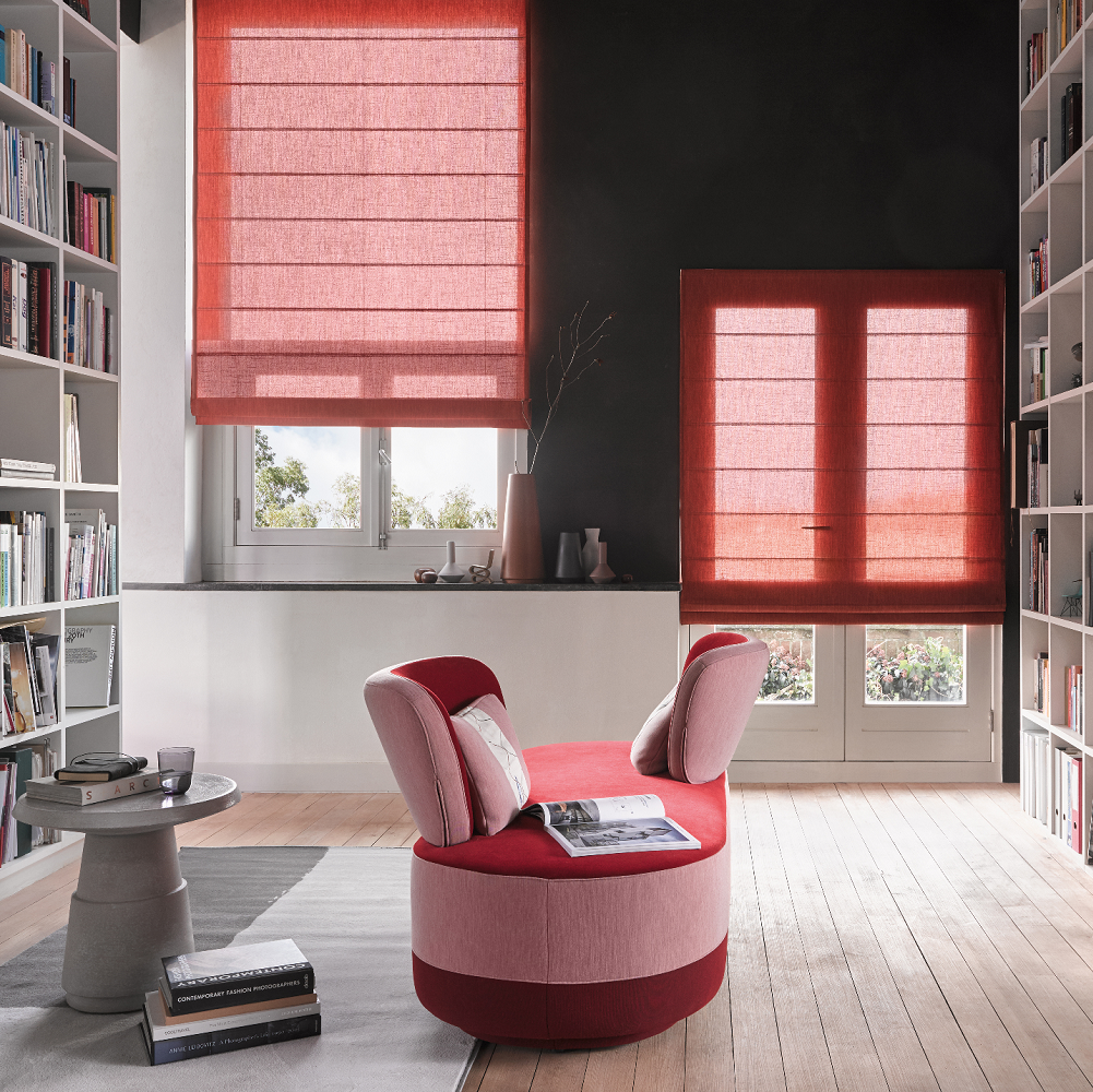 Luxaflex Red Roman Blind Luxaflex Red Roman Blind