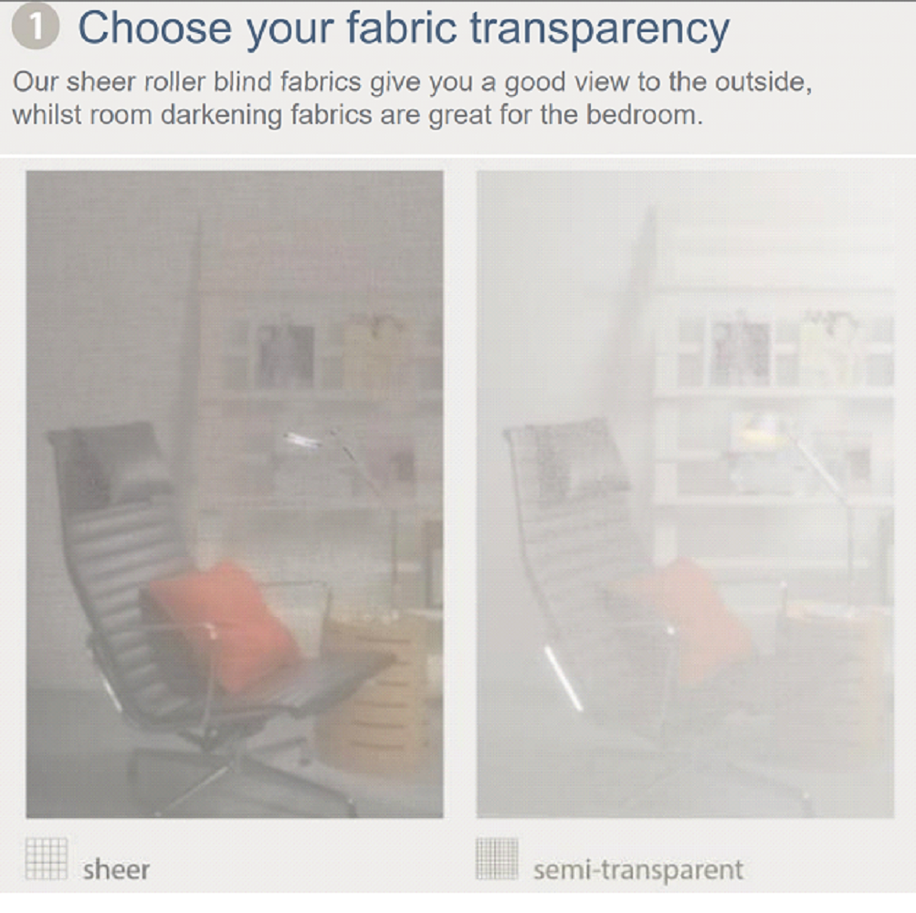 Luxaflex Roller Sheer and Semi Transparent Luxaflex Roller Sheer and Semi Transparent