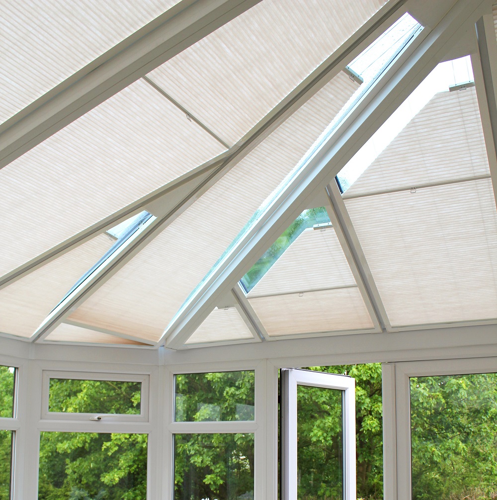 Tropical Pleated Roof Conservatory Blind