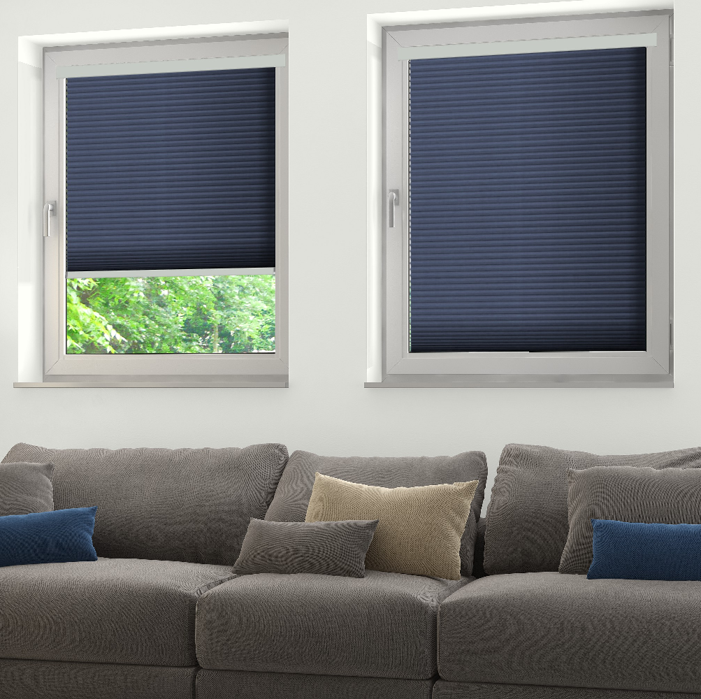 INTU Twin Blue Honeycomb Blinds INTU Twin Blue Honeycomb Blinds