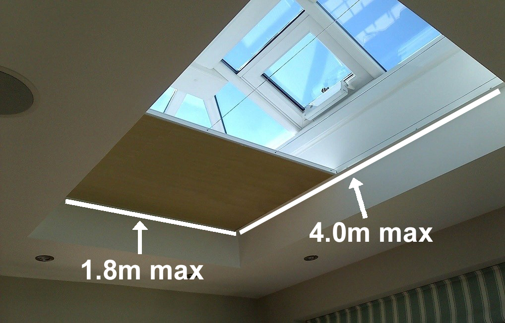 VALE Flat Roof Honeycomb Blackout Blind - Uni Colo