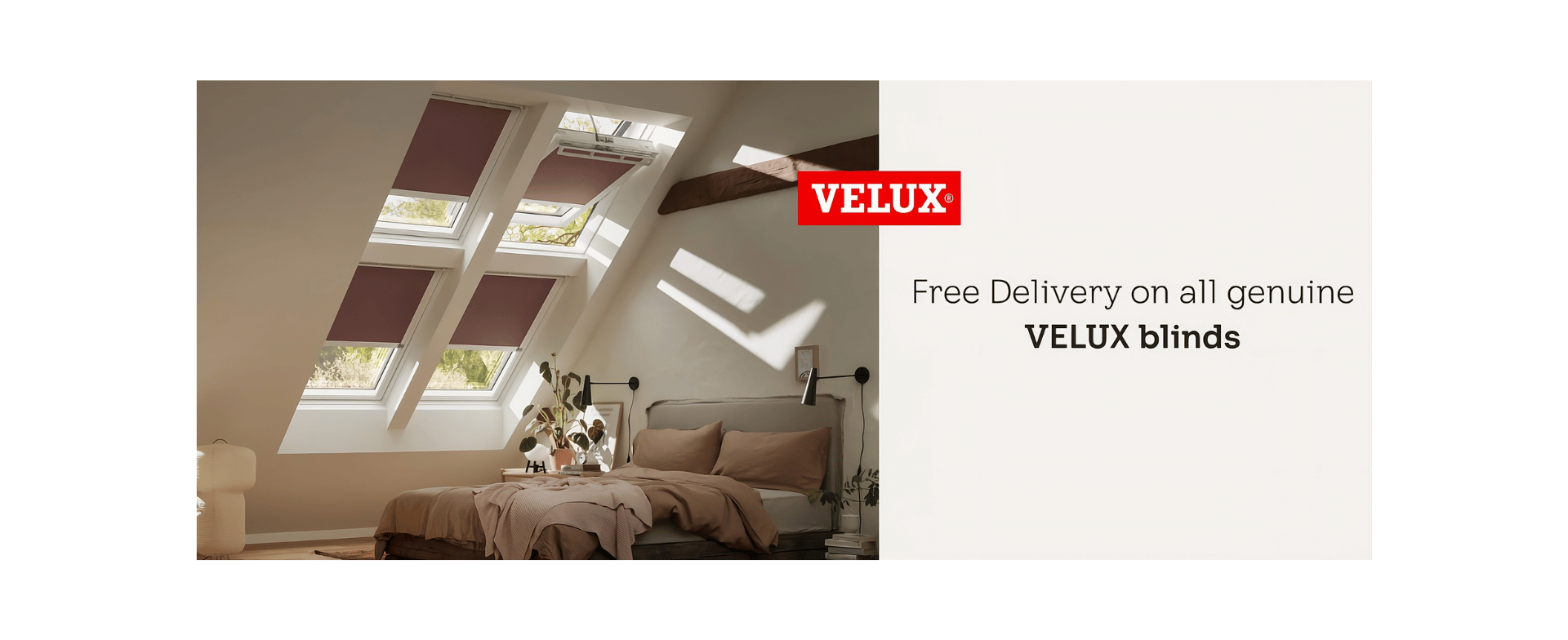 Free Delivery on Velux Blinds