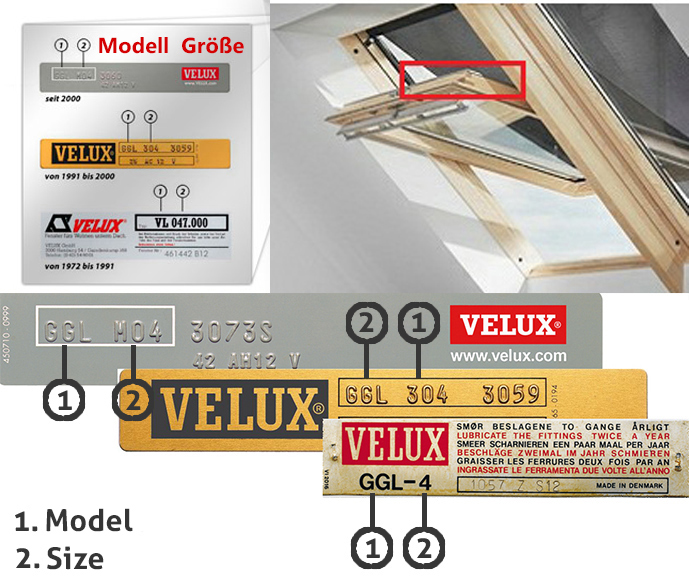 Velux Window Plate Image