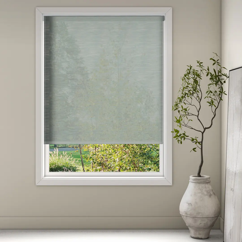 Luxaflex Sheer Grey/Black Roller Blind | 7403 Arwen