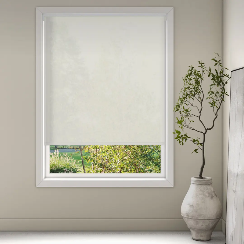 Luxaflex Semi-Transparent White/Off White Roller Blind | 1275 Guard FR