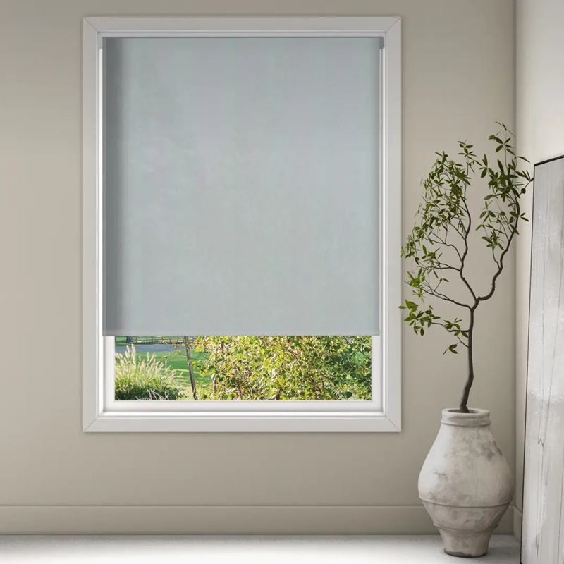 Luxaflex Semi Transparent Grey/Black Roller Blind | 1276 Guard FR