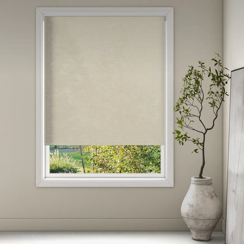 Luxaflex Semi-Transparent Natural Roller Blind | 1260 Judson FR
