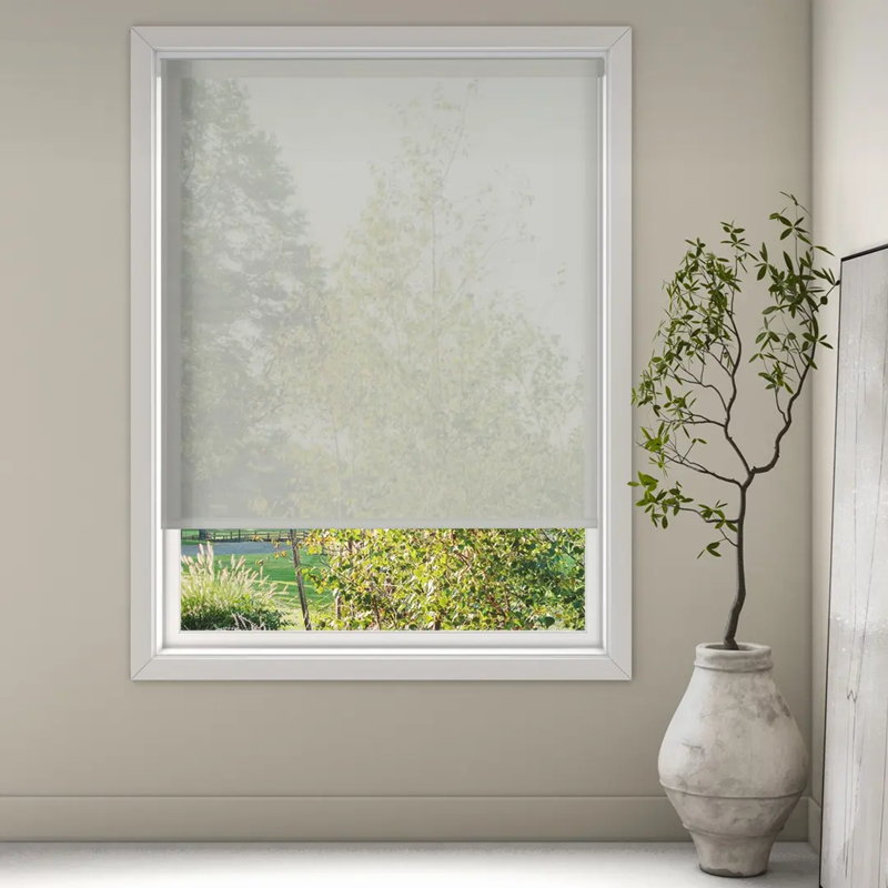 Luxaflex Sheer Grey/Black Roller Blind | 6491 Kirtana
