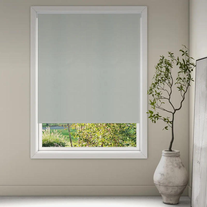 Luxaflex Room Darkening Grey/Black Roller Blind | 7528 Pasturo