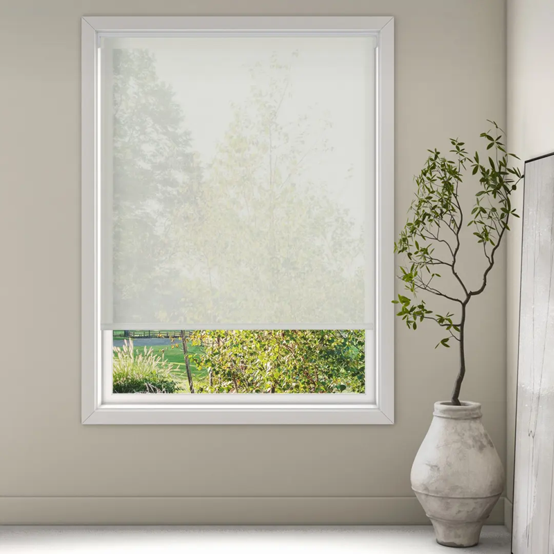 Luxaflex Semi-Transparent White/Off White Roller Blind | 6533 Poladium FR