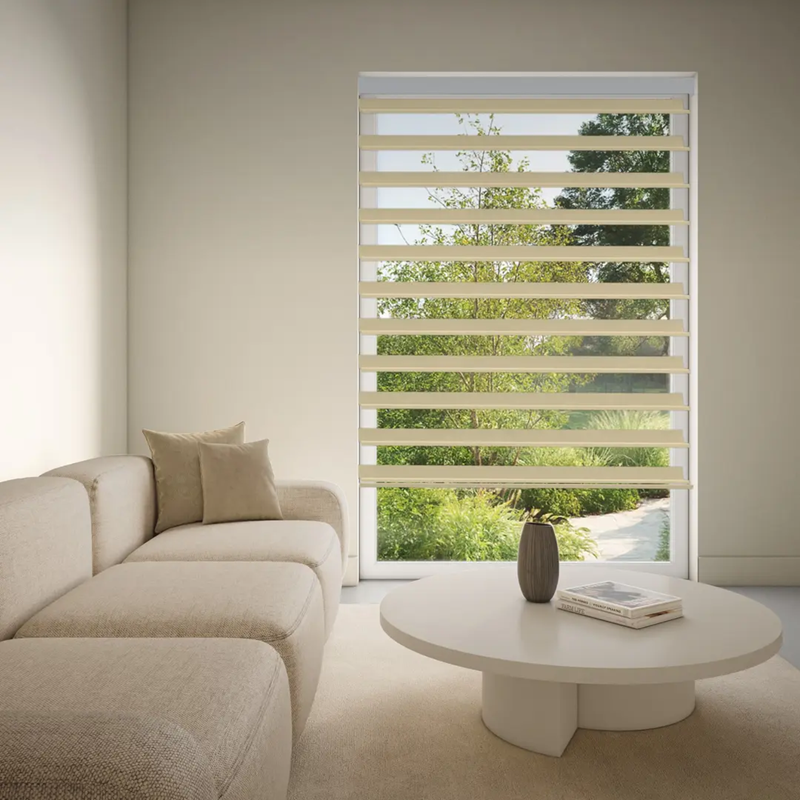 Luxaflex Silhouette 75mm Vane Dim-Out Blind | Ombre-Light Taupe 6375