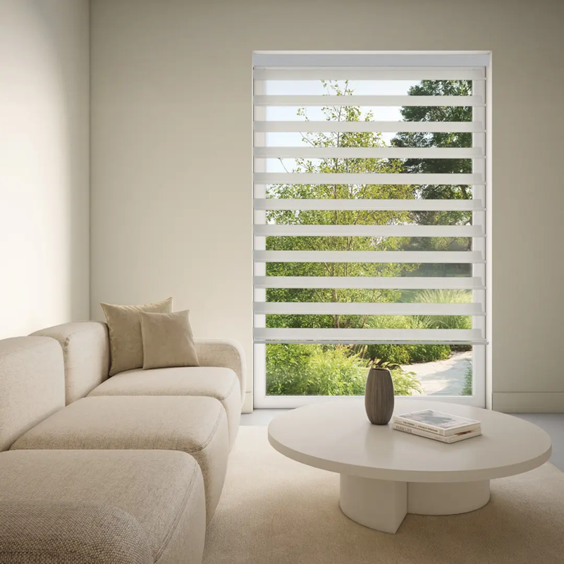 Luxaflex Silhouette 75mm Vane Grey/Black Blind | Originale-Dove Grey 6358
