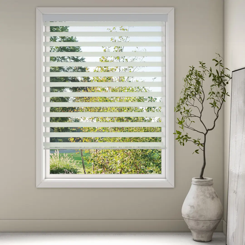 Luxaflex Silhouette 50mm Vane Grey/Black Blind | Originale Moonstone Grey 9629