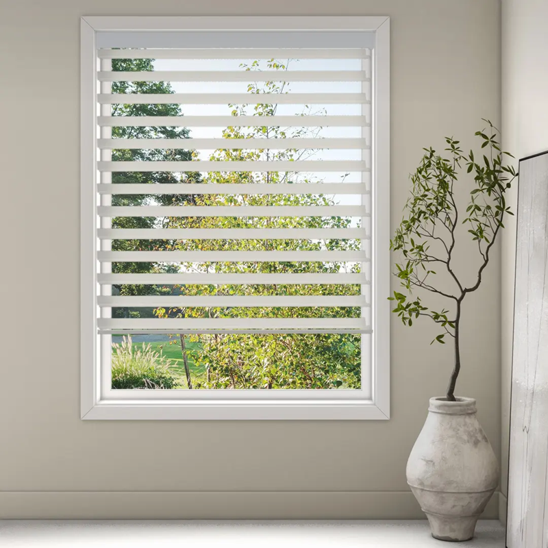 Luxaflex Silhouette 50mm Vane Grey/Black Blind | Originale Dove Grey 9631
