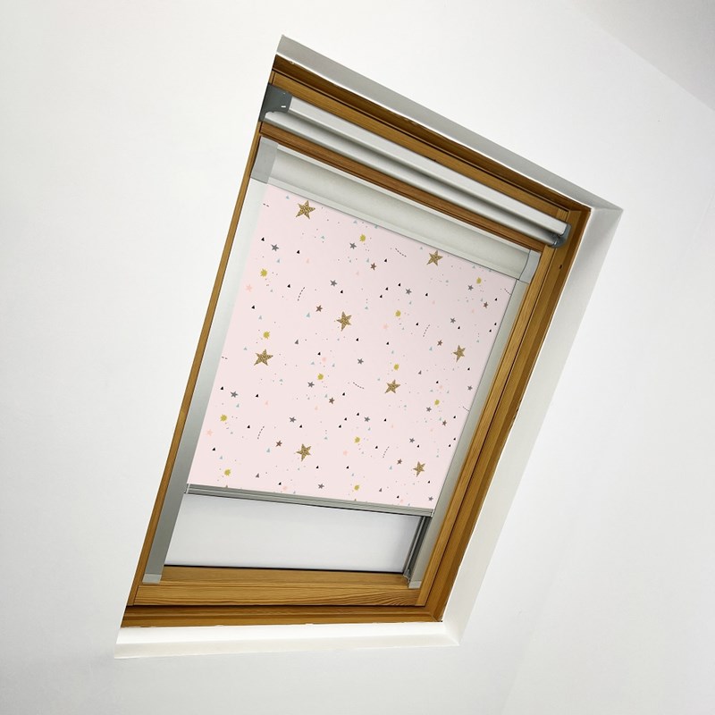 VALE for Fakro Solar Blackout Blind | DIGIBB-CSP-BO Crafty Stars Pink