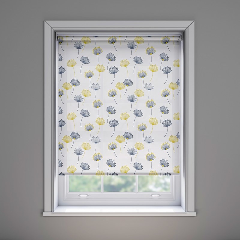 Decora Roller Blind - Fabric Box Design Translucent | Calista Citrus