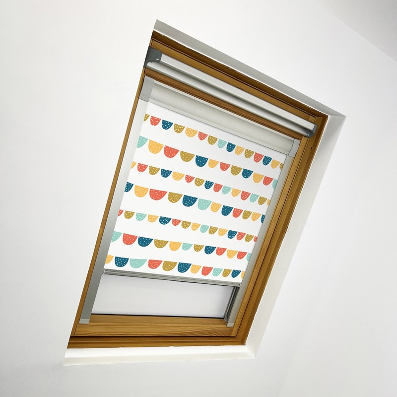 VALE for Fakro Solar Blackout Blind | DIGIBB-PBB-BO Playful Bunting Bright