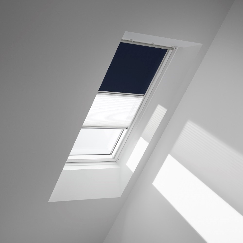 Genuine VELUX® Blackout Duo (DFD) Blind | 1100 - Dark Blue/White