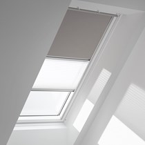 Genuine VELUX® Blackout Duo (DFD) Blind | 0705 - Grey/White