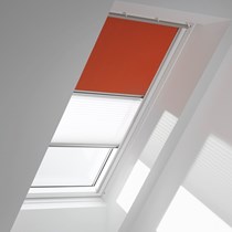 Genuine VELUX® Blackout Duo (DFD) Blind | 4564 - Orange/White