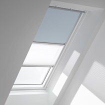 Genuine VELUX® Blackout Duo (DFD) Blind | 4576 - Light Blue/White