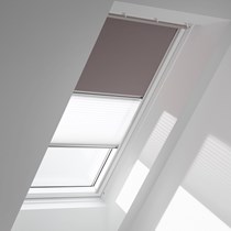 Genuine VELUX® Blackout Duo (DFD) Blind | 4577 Taupe/White