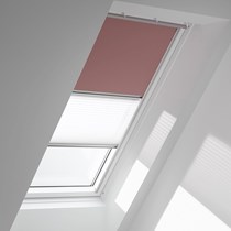 Genuine VELUX® Blackout Duo (DFD) Blind | 4578 - Soft Rose/White