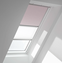 Genuine VELUX® Blackout Duo (DFD) Blind | 4659 - Pink Stars/White