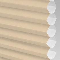 Clic Fit Cellular/Pleated Non-Blackout Blind | PX71003-Hive Plain Barley