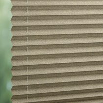 Luxaflex 20mm Semi-Transparent Plisse Blind | 1963 Sycamore StainStop