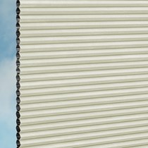 VALE Blinds Electrically Operated 25mm Duette® Flat Roof Blind | Unix - Bone 4434