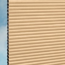 VALE Blinds Electrically Operated 25mm Duette® Flat Roof Blind | Unix - Caramel 4324