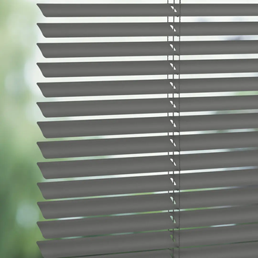 Luxaflex 50mm Grey Black Metal Venetian Blind