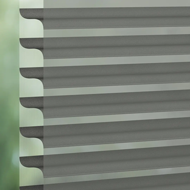 Luxaflex Silhouette 75mm Vane Grey/Black Blind