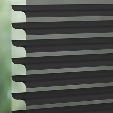 Luxaflex Silhouette 75mm Vane Grey/Black Blind